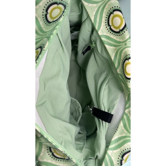 PETUNIA PICKLE BOTTOM Boxy Backpack DIAPER BAG Changing Pad Aqua Floral - Picture 7 of 13